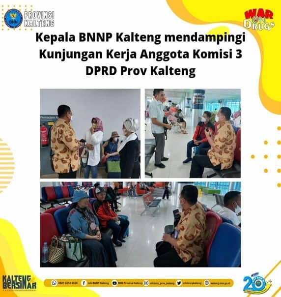 KEPALA BNNP KALTENG MENDAMPINGI KUNJUNGAN KERJA ANGGOTA KOMISI III DPRD PROVINSI KALIMANTAN TENGAH KE BNN RI DAN BALAI BESAR REHABILITASI NARKOBA LIDO, JAWA BARAT KEPALA BNNP KALTENG MENDAMPINGI KUNJUNGAN KERJA ANGGOTA KOMISI III DPRD PROVINSI KALIMANTAN TENGAH KE BNN RI DAN BALAI BESAR REHABILITASI NARKOBA LIDO, JAWA BARAT
