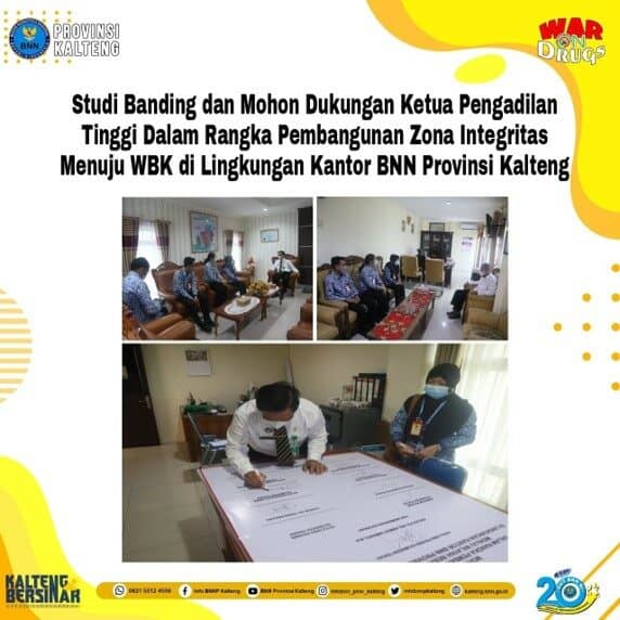 Kegiatan Studi Banding Pembangunan ZI Ke Pengadilan Tinggi Kalimantan Tengah