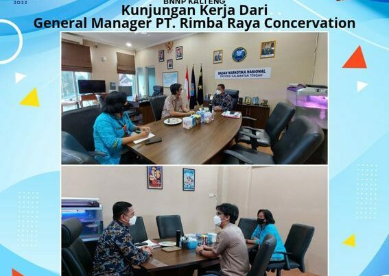 Kepala BNNP Kalteng Menerima Kunjungan Kerja Dan Silaturahmi Dari General Manager PT. Rimba Raya Conservation