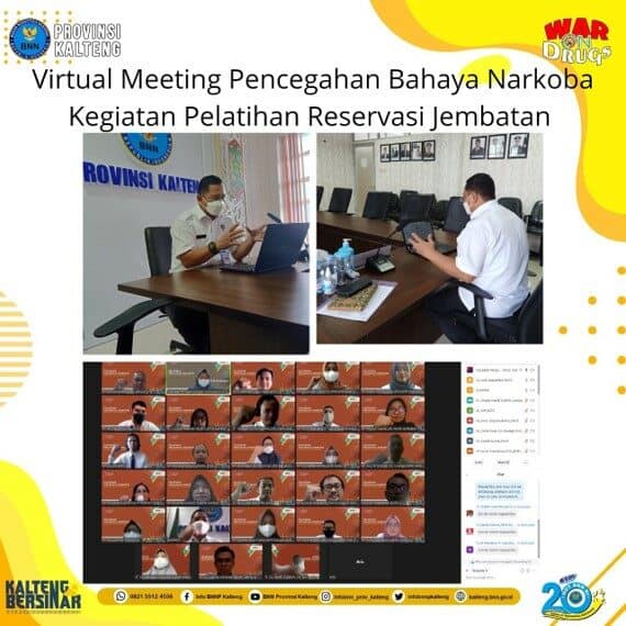 Kegiatan Sosialisasi Bahaya Narkoba Dalam Rangka Kegiatan Pelatihan Reservasi Jembatan Secara Virtual