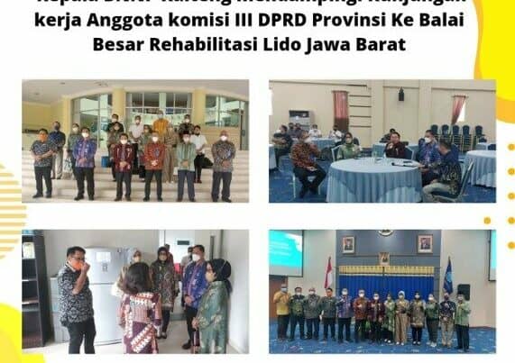 Kepala BNNP Kalteng Mendampingi Kunjungan Kerja Anggota Komisi III DPRD Provinsi Kalteng Ke Balai Besar Rehabilitasi Lido Jawa Barat
