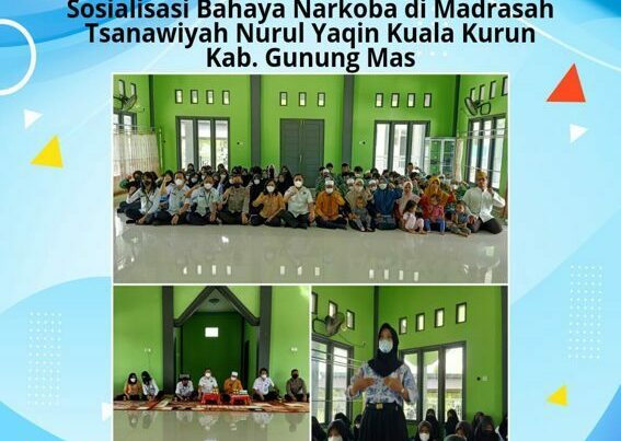 Kegiatan Sosialisasi Bahaya Narkoba Di Madrasah Tsanawiyah Nurul Yaqin Kuala Kurun Kabupaten Gunung Mas
