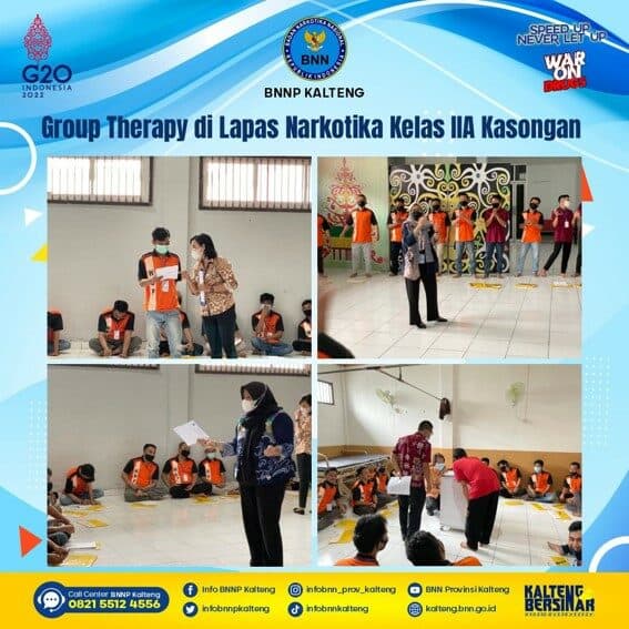 Kegiatan Group Therapy Bagi Warga Binaan Permasyarakatan (WBP) Lapas Narkotika Kelas II a Kasongan Kegiatan Group Therapy Bagi Warga Binaan Permasyarakatan (WBP) Lapas Narkotika Kelas II a Kasongan