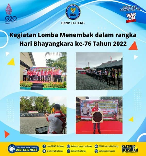 Lomba Menembak Dalam Rangka Hari Bhayangkara Ke-76 Tahun 2022