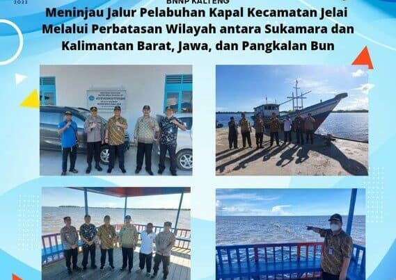 Kegiatan Meninjau Jalur Pelabuhan Kapal Kecamatan Jelai Melalui Perbatasan Wilayah Antara Sukamara Kalimantan Barat, Jawa, Dan Pangkalan Bun