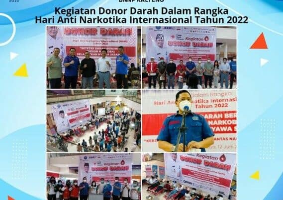 Kegiatan Donor Darah Dalam Rangka Hari Anti Narkotika Internasional Tahun 2022