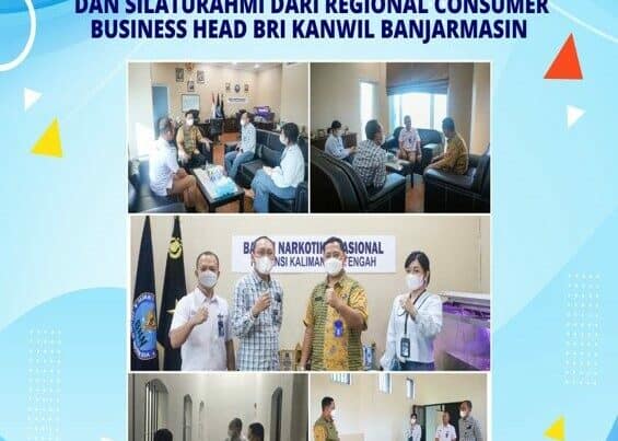 Kepala BNNP Kalimantan Tengah Menerima Kunjungan Kerja dan Silahturahmi dari Regional Consumer Business Head BRI KANWIL Banjarmasin