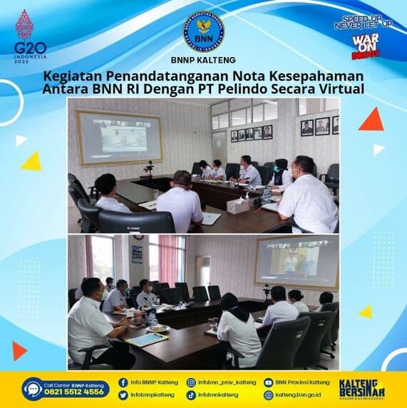 Kegaiatan Penandatanganan Nota Kesepahaman Antara BNN RI Dengan PT. PELINDO (PERSERO) Secara Virtual Kegaiatan Penandatanganan Nota Kesepahaman Antara BNN RI Dengan PT. PELINDO (PERSERO) Secara Virtual