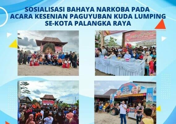 Kegiatan Sosialisasi Bahaya Narkoba Pada Acara Kesenian Paguyuban Kuda Lumping Se-Kota Palangka Raya