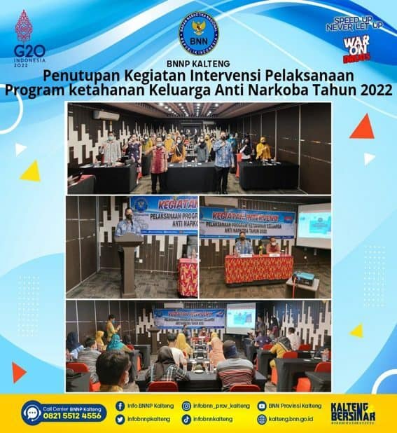 Penutupan Kegiatan Intervensi Pelaksanaan Program Ketahanan Keluarga Anti Narkoba Tahun 2022