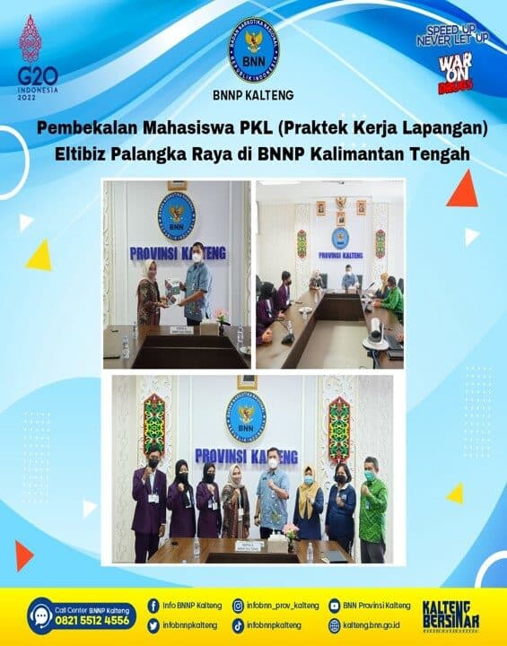 Kegiatan Pembekalan Mahasiswa Praktek Kerja Lapangan (PKL) Eltibiz Palangka Raya