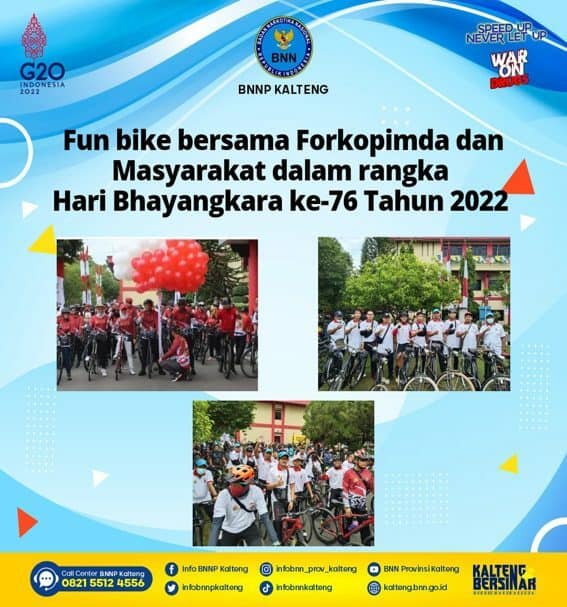 Fun Bike Bersama Forkopimda dan Masyarakat Dalam Rangka Hari Bhayangkara Ke-76 Tahun 2022 Konsep Otomatis