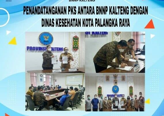 Kegiatan Penandatanganan PKS Antara BNNP Kalimantan Tengah Dengan Dinas Kesehatan Kota Palangka Raya Konsep Otomatis