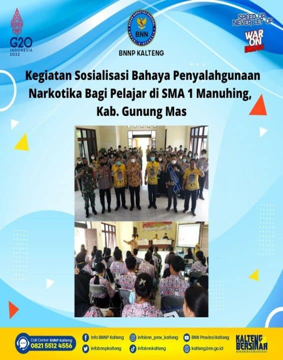 Kegiatan Sosialisasi Bahaya Penyalahgunaan Narkotika Bagi Pelajar di Sma Negeri 1 Manuhing Kecamatan Manuhing Kabupaten Gunung Mas Tahun 2022 Konsep Otomatis