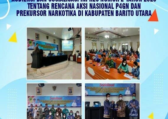 Kegiatan Audiensi dan Sosialisasi Inpres Nomor 2 Tahun 2020 Tentang Rencana Aksi Nasional P4GN dan Prekursor Narkotika di Kabupaten Barito Utara