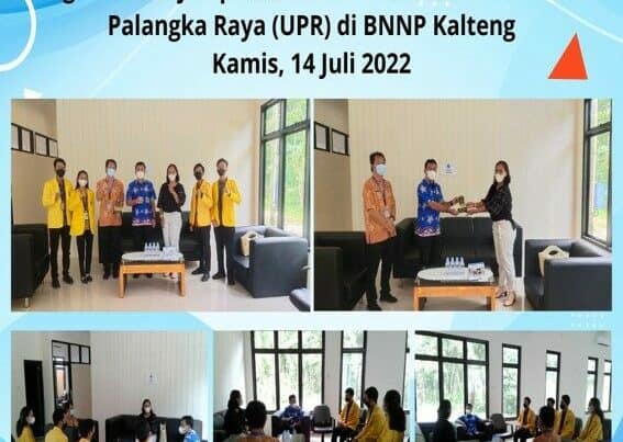 Kegiatan Penjemputan Mahasiswa KKL Universitas Palangka Raya (UPR) di BNNP Kalteng