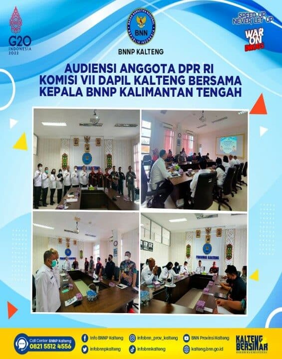 Kegiatan Audiensi Anggota DPR RI Komisi VII Dapil Kalteng Bersama Kepala BNNP Kalimantan Tengah Kegiatan Audiensi Anggota DPR RI Komisi VII Dapil Kalteng Bersama Kepala BNNP Kalimantan Tengah