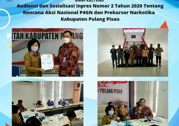 Kegiatan Audiensi dan Sosialisasi Inpres Nomor 2 Tahun 2020 Tentang Rencana Aksi Nasional P4GN dan Prekursor Narkotika di Kabupaten Pulang Pisau