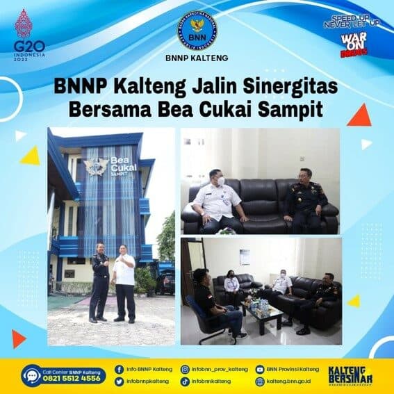 Kegiatan BNNP Kalteng Jalin Sinergitas Bersama Kantor Bea Cukai Sampit Kegiatan BNNP Kalteng Jalin Sinergitas Bersama Kantor Bea Cukai Sampit