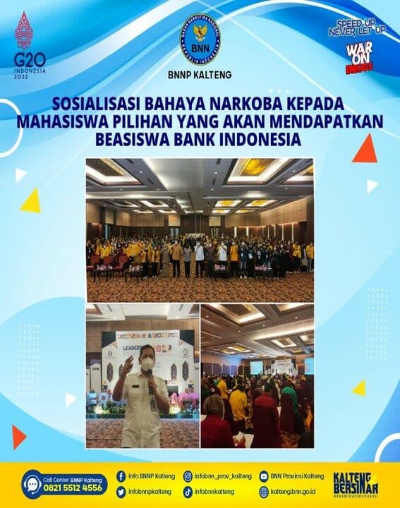 Sosialisasi Bahaya Narkoba Kepada Mahasiswa Pilihan Yang Akan Mendapatkan Beasiswa dari Bank Indonesia Sosialisasi Bahaya Narkoba Kepada Mahasiswa Pilihan Yang Akan Mendapatkan Beasiswa dari Bank Indonesia