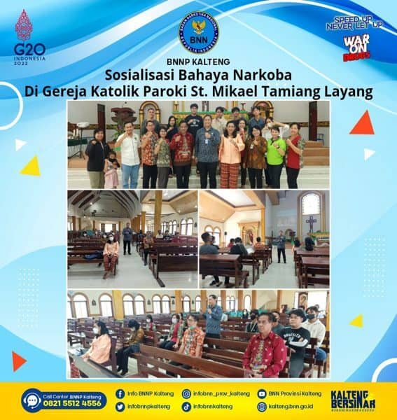 Sosialisasi Bahaya Narkoba di Gereja Katolik Paroki St. Mikael Tamiang Layang Sosialisasi Bahaya Narkoba di Gereja Katolik Paroki St. Mikael Tamiang Layang