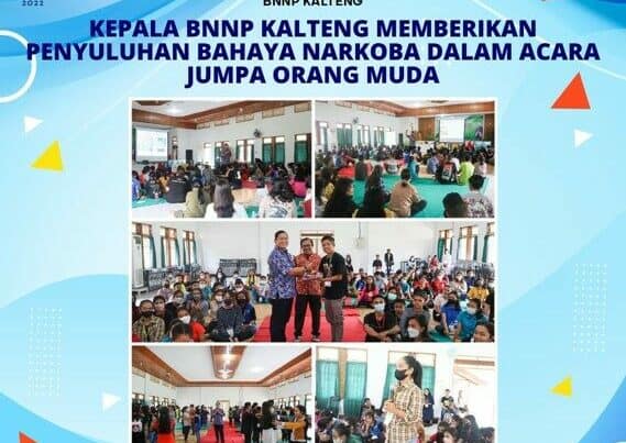 Kepala BNNP Kalteng Memberikan Penyuluhan Bahaya Narkoba dalam Acara Jumpa Orang Muda