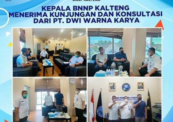 Kegiatan Kepala BNNP Kalteng Menerima Kunjungan dan Konsultasi dari PT. Dwi Warna Karya