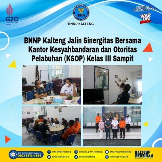 Kegiatan BNNP Kalteng Jalin Sinergitas Bersama Kantor Kesyahbandaran dan Otoritas Pelabuhan (KSOP) Kelas III Sampit Kegiatan BNNP Kalteng Jalin Sinergitas Bersama Kantor Kesyahbandaran dan Otoritas Pelabuhan (KSOP) Kelas III Sampit