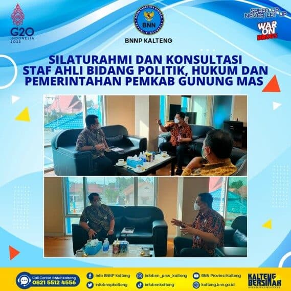 Kegiatan Silaturahmi dan Konsultasi Staf Ahli Bidang Politik, Hukum dan Pemerintahan Pemkab Gunung Mas Kegiatan Silaturahmi dan Konsultasi Staf Ahli Bidang Politik, Hukum dan Pemerintahan Pemkab Gunung Mas