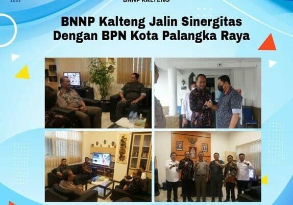 Kegiatan BNNP Kalteng Jalin Sinergitas Dengan BPN Kota Palangka Raya