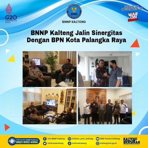 Kegiatan BNNP Kalteng Jalin Sinergitas Dengan BPN Kota Palangka Raya Kegiatan BNNP Kalteng Jalin Sinergitas Dengan BPN Kota Palangka Raya