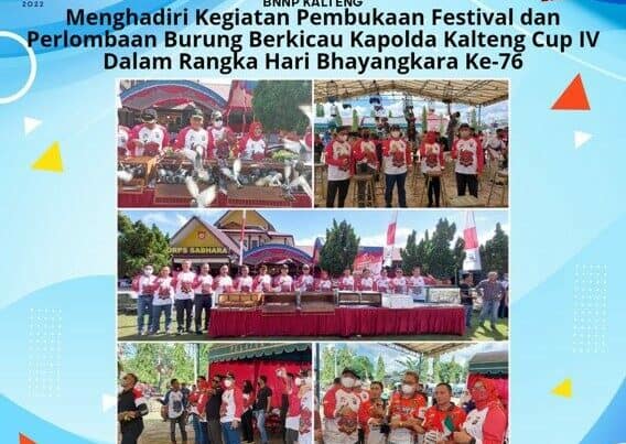 Kegiatan Menghadiri Pembukaan Festival dan Perlombaan Burung Berkicau Kapolda Cup IV Dalam Rangka Hut Bhayangkara Ke-76