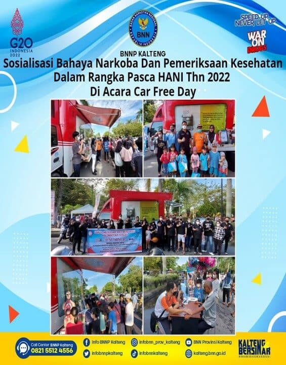 Kegiatan Sosialisasi Bahaya Narkoba dan Pemeriksaan Kesehatan Dalam Rangka Pasca Hani Tahun 2022 Di Acara Car Free Day Kegiatan Sosialisasi Bahaya Narkoba dan Pemeriksaan Kesehatan Dalam Rangka Pasca Hani Tahun 2022 Di Acara Car Free Day