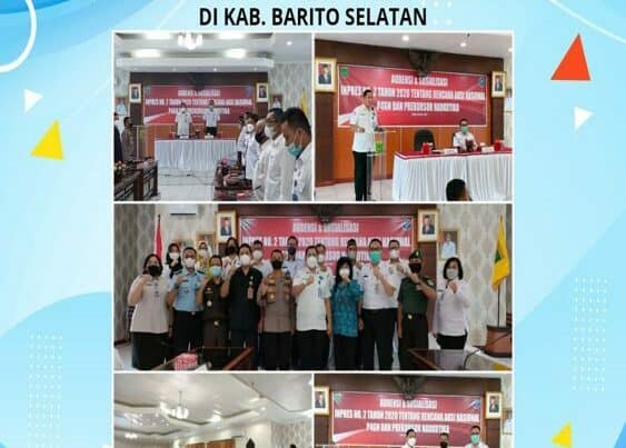 Audiensi dan Sosialisasi Inpres Nomor 2 Tahun 2020 Tentang Rencana Aksi Nasional P4GN dan Prekursor Narkotika Di Pemerintah Kabupaten Barito Selatan