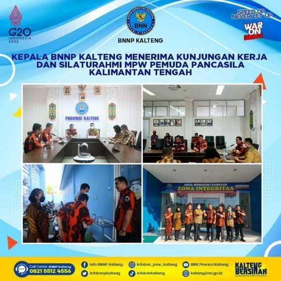 Kepala BNNP Kalteng Menerima Kunjungan Kerja dan Silaturahmi MPW Pemuda Pancasila Kalimantan Tengah Kepala BNNP Kalteng Menerima Kunjungan Kerja dan Silaturahmi MPW Pemuda Pancasila Kalimantan Tengah