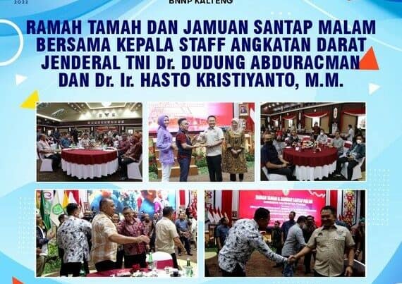 Kegiatan Ramah Tamah dan Jamuan Santap Malam Bersama Kepala Staff Angkatan Darat Jenderal Tni Dr. Dudung Abduracman dan Dr. Ir. Hasto Kristiyanto, M.M.