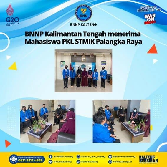 Kegiatan Penerimaan Mahasiswa Praktek Kerja Lapangan di BNNP Kalteng Kegiatan Penerimaan Mahasiswa Praktek Kerja Lapangan di BNNP Kalteng