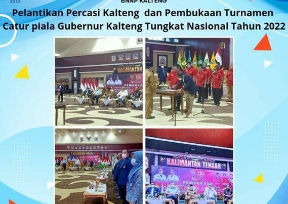 Kegiatan Pelantikan Pengprov Percasi Kalteng dan Pembukaan Open Turnamen Catur Piala Gubernur Kalimantan Tengah Tingkat Nasional Tahun 2022 Serta Launching UCI MTB Eliminator Word Cup