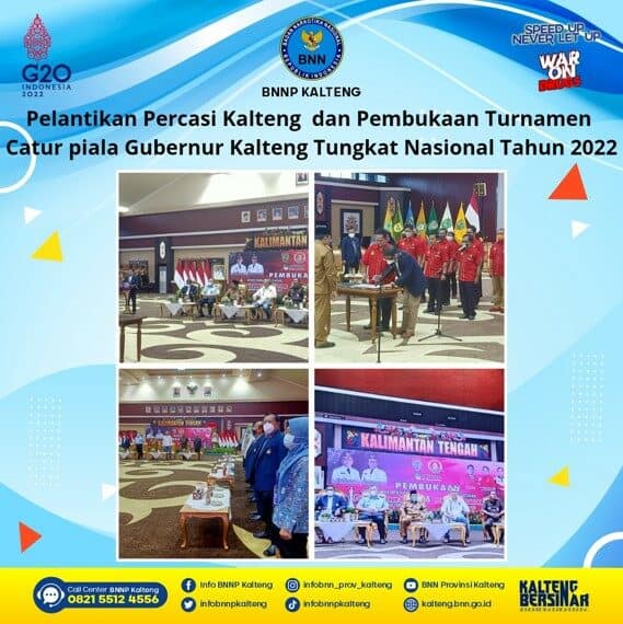 Kegiatan Pelantikan Pengprov Percasi Kalteng dan Pembukaan Open Turnamen Catur Piala Gubernur Kalimantan Tengah Tingkat Nasional Tahun 2022 Serta Launching UCI MTB Eliminator Word Cup Kegiatan Pelantikan Pengprov Percasi Kalteng dan Pembukaan Open Turnamen Catur Piala Gubernur Kalimantan Tengah Tingkat Nasional Tahun 2022 Serta Launching UCI MTB Eliminator Word Cup