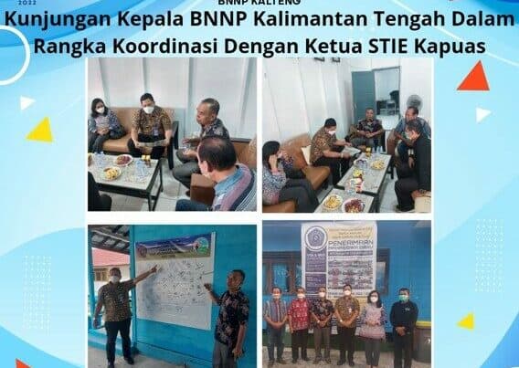 Kegiatan Kunjungan Kepala BNNP Kalimantan Tengah dalam Rangka Koordinasi dengan Ketua STIE Kapuas