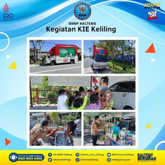 KIE Keliling BNNP Kalteng Dan Penempelan Stiker War On Drugs KIE Keliling BNNP Kalteng Dan Penempelan Stiker War On Drugs