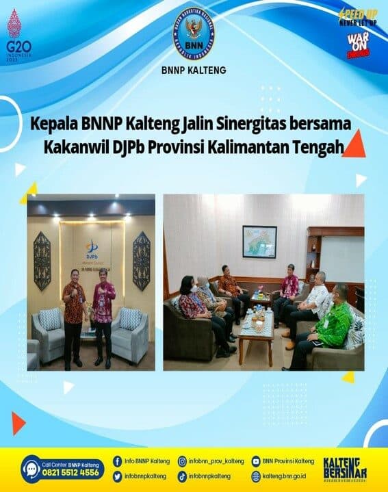 BNNP Kalteng Jalin Sinergitas Bersama Kakanwil DJPB Provinsi Kalimantan Tengah BNNP Kalteng Jalin Sinergitas Bersama Kakanwil DJPB Provinsi Kalimantan Tengah