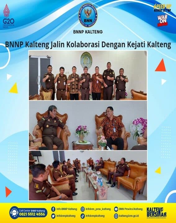 BNNP Kalimantan Tengah Jalin Kolaborasi Dengan KEJATI Kalimantan Tengah BNNP Kalimantan Tengah Jalin Kolaborasi Dengan KEJATI Kalimantan Tengah