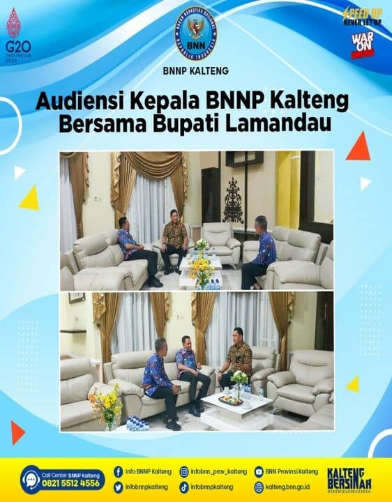 Kepala BNNP Kalteng Bersama Bupati Lamandau Kepala BNNP Kalteng Bersama Bupati Lamandau