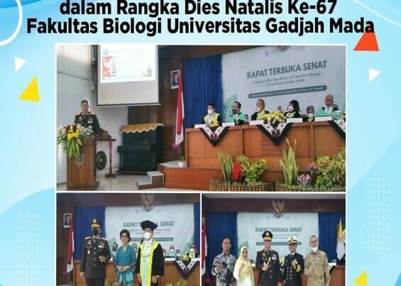Kepala BNNP Kalteng Berikan Pidato Ilmiah Dalam Rangka Dies Natalis Ke-67 Fakultas Biologi Universitas Gadjah Mada
