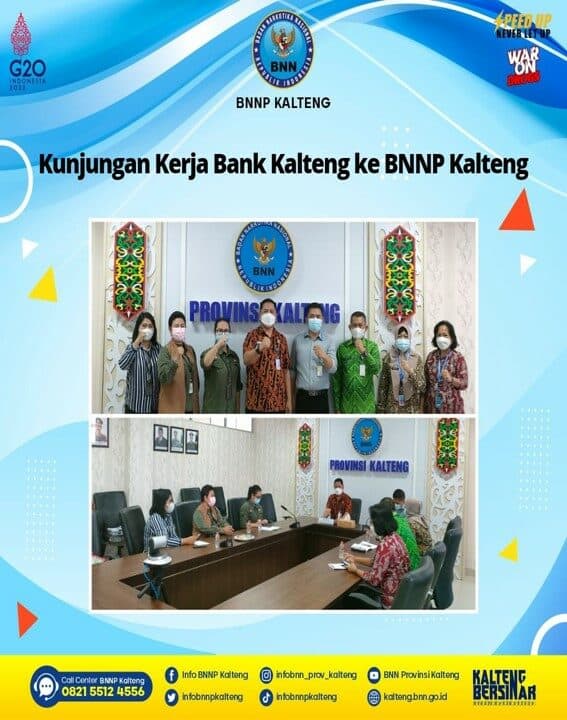 Kunjungan Kerja Bank Kalteng Ke BNNP Kalteng Kunjungan Kerja Bank Kalteng Ke BNNP Kalteng