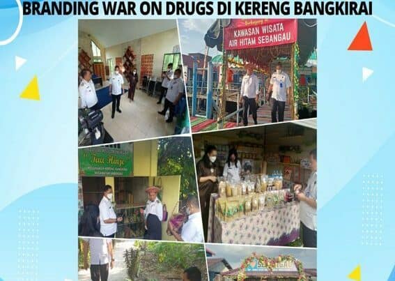 Monitoring Kelurahan Bersinar dan Branding War On Drugs di Kereng Bangkirai