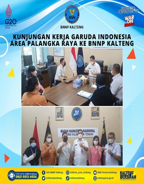 Kunjungan Kerja Garuda Indonesia Area Palangka Raya Ke BNNP Kalteng Kunjungan Kerja Garuda Indonesia Area Palangka Raya Ke BNNP Kalteng