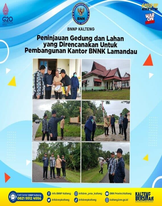 Peninjauan Gedung Dan Lahan Yang Direncanakan Untuk Pembangunan Kantor BNNK Lamandau Peninjauan Gedung Dan Lahan Yang Direncanakan Untuk Pembangunan Kantor BNNK Lamandau