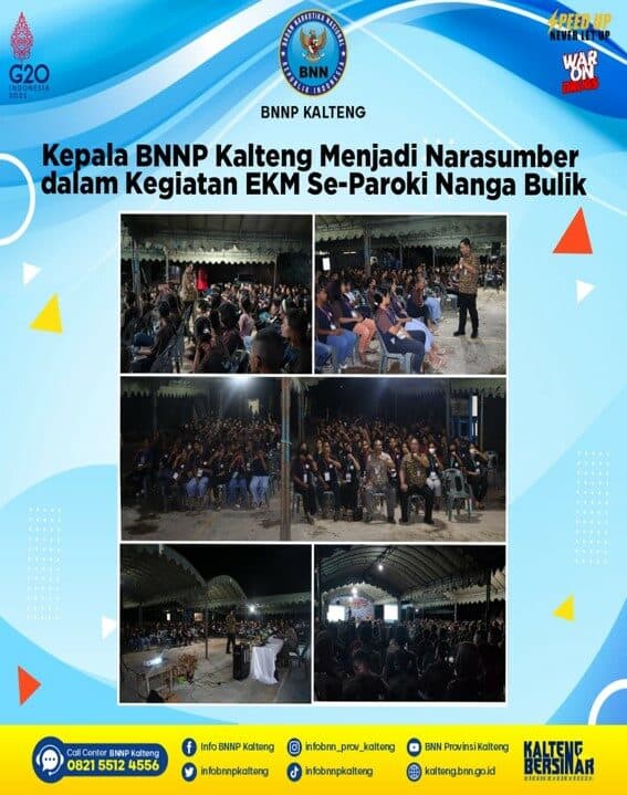 Kepala BNNP Kalteng Menjadi Narasumber Dalam Ekm Se-paroki Nanga Bulik Kepala BNNP Kalteng Menjadi Narasumber Dalam Ekm Se-paroki Nanga Bulik